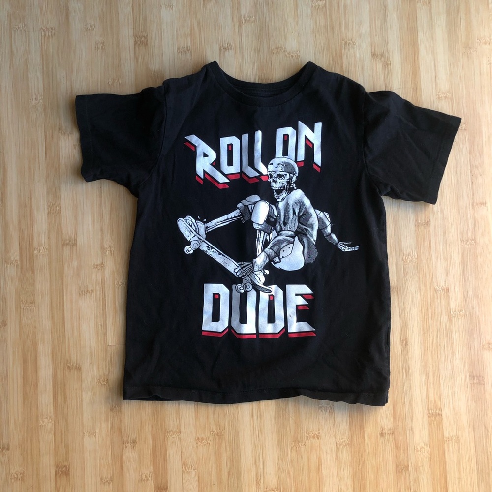 Children’s Place Black Skateboard T-Shirt